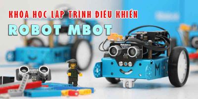 Khóa học lập trình điều khiển robot mBot - Học viện VIETSTEM