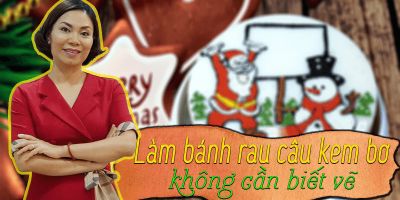 Làm bánh rau câu kem bơ không cần biết vẽ - Khuất Thị Kiều Vân